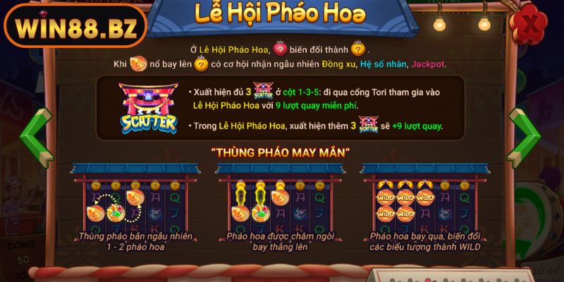 Lễ Hội Pháo Hoa giấy đỏ thắm